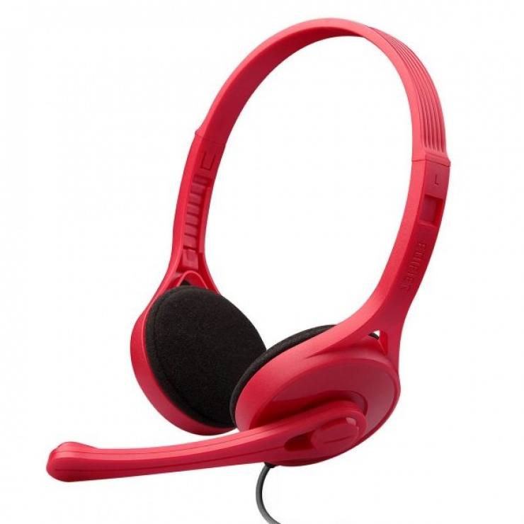 Casti cu microfon k550 red rosu, edifier k550 red